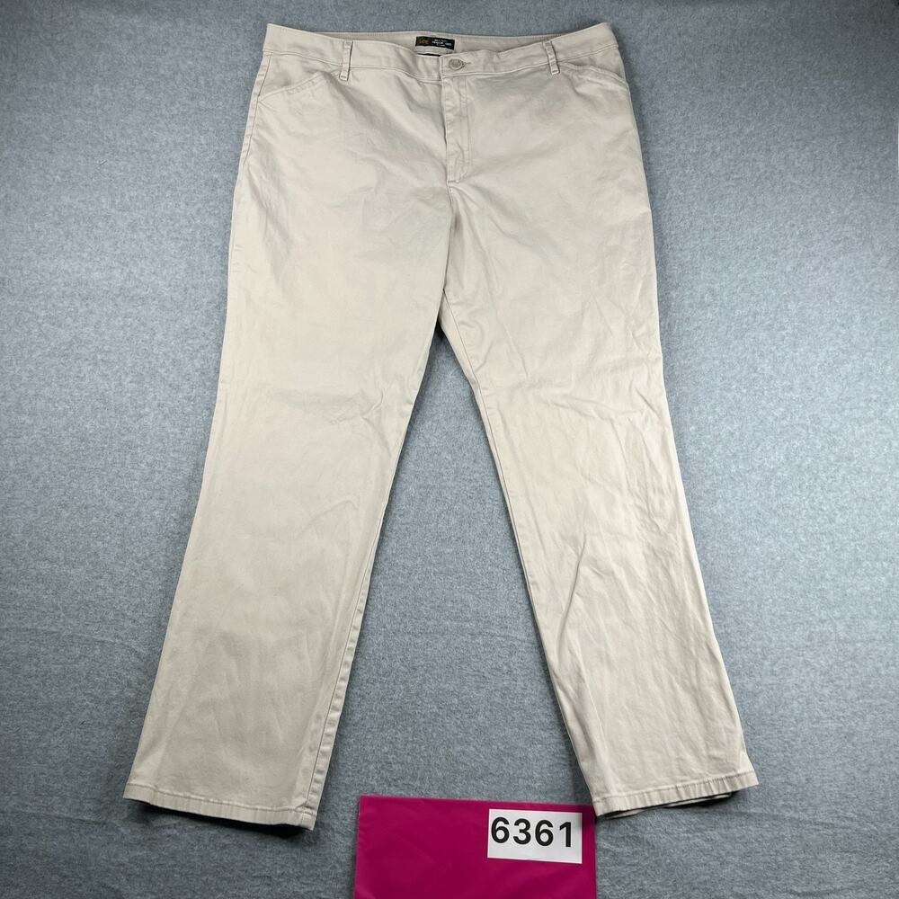 Lee Relaxed Fit Straight Leg Mid Rise Stretch Casual Light Womens Size 18